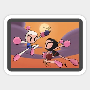 Bomberman: White & Black Sticker